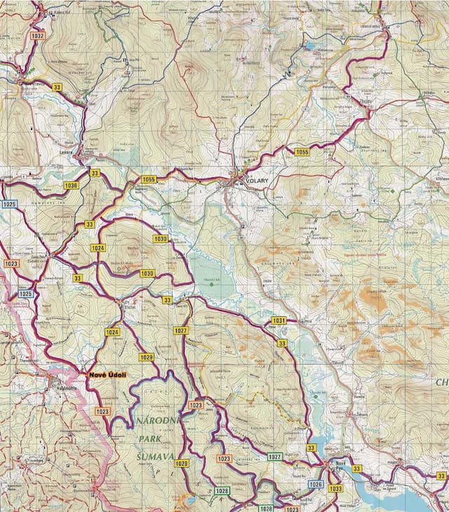 Cyklistická mapa okolí - 1